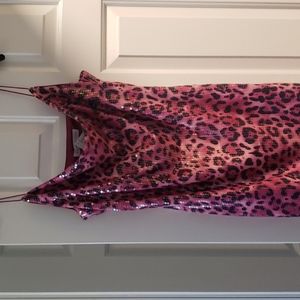 Pink  Leopard Dress